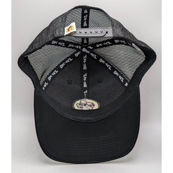 Buc-ees Buc-ee's Hat Beaver Logo Cap Black Snapback Mesh Trucker Rest Stop - Picture 4 of 5